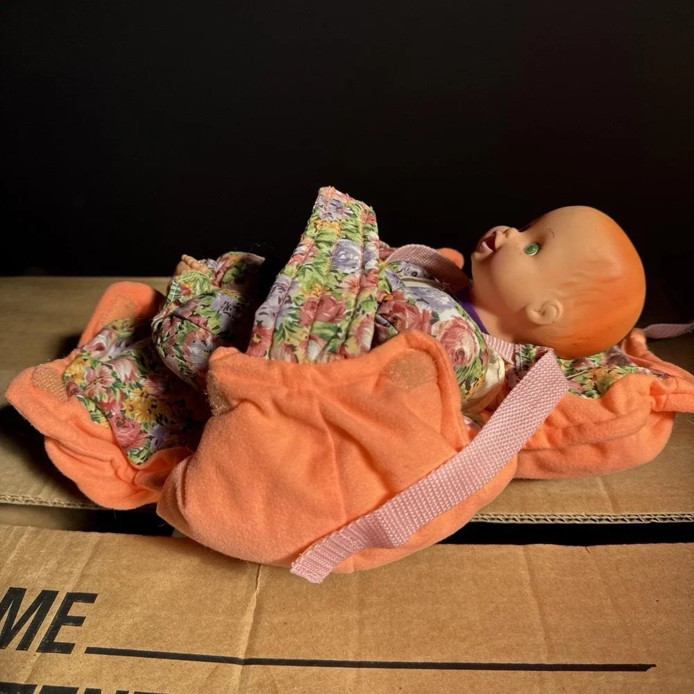 Up Up & Away Kinder-Garden Baby Doll Bottle 1999 Vintage Green Eyes Orange hair